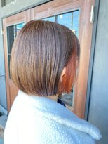 ナナ バイ ピケ(nana by pique)&nbsp;お手入れ簡単ミニボブ×インナーカラー/オレンジ/20代/30代/40代