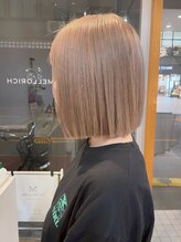 レガーミ(Legami) ブリーチなしシナモンベージュゆるふわパーマ愛され小顔ボブ