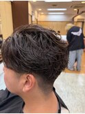ラルフカールかき上ショートツーブロセンターパートソフトパーマ
