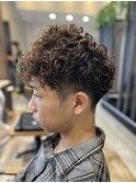 バロックパーマ　メンズショート