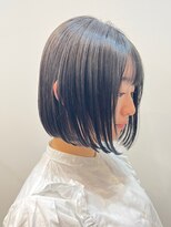 エリマバイフィフス 調布(elima by fifth) 調布白髪染めハンサムショートウルフアッシュグレージュカラー