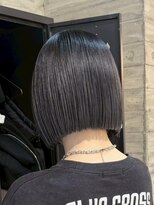 ヲタク(wotaku.) ダークグレージュダークグレーブルーブラックブルージュ暗髪ボブ