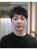 メンズのナチュラルマッシュショート《諸星》