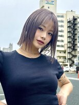 シック(CHIC) 切りっぱなしミニボブ/グレージュ/ミルクティーグレージュ