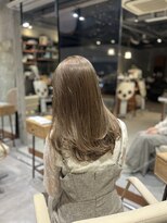エッセ 大阪梅田茶屋町店(esse) 【梅田/U24】ブリーチなしオリーブベージュ×レイヤーカット