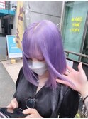 イメチェン/レッドブラウン/フルバング/似合わせカット/原宿駅