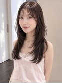 レイヤーカット×透明感カラー