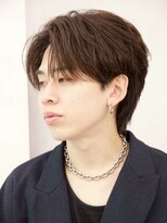 ルーシー 名古屋栄(LUCEY) センターパートニュアンスパーマフェザーパーマ波巻きパーマ