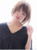 【aRietta/銀座】 大人かわいい 小顔 前下がりボブ