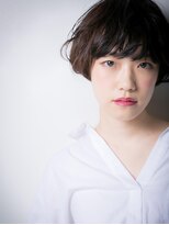 カバーヘア イヴ 戸頭店(COVER HAIR EVE) *EVE戸頭*ニュアンス感ある、黒髪丸みショートx