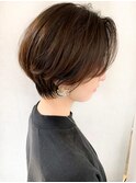 頭を小さく見せるショート N
