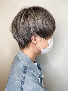 フォト 新宿(foto) 宮森メンズマッシュショート×グレージュハイライト