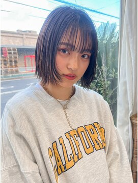 ユイマァル 倉敷店(YUIMARL) 切りっぱなしレイヤー×ブリーチなしダブルカラー