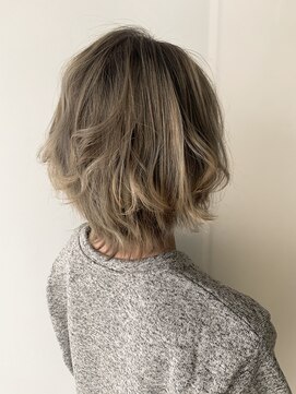 ライフ 四条畷店(Lyfe) グレージュボブ_ミニウルフテラコッタくすみブルー_167