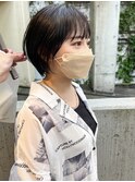 *滝田*顔まわり小顔丸みショートボブ20代30代40代似合わせカット