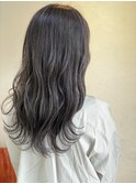 透明感グレージュカラー