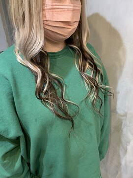 リエコー(RE'ECHO) プルエクステダイヤモンドヘア100本/インナーブラック