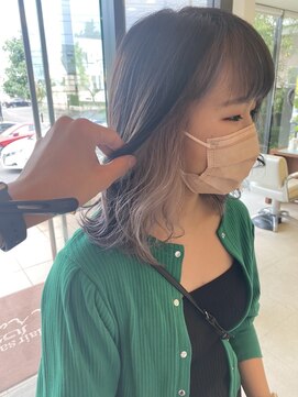 ヘアーアンドエステ ハラダ 滝ノ水店(Hair&Esthe Harada) インナーホワイトベージュ