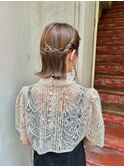 ボブスタイル×ヘアセット