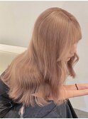 4590ニュアンスカラーシルキーブロンドブリーチハイトーンカラー