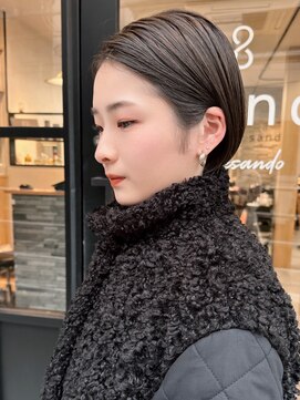 サンド 表参道(sand) 前下がりショートボブ大人可愛い表参道