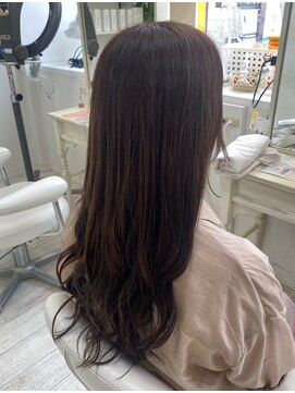 アルターシェリー(aL-ter che'rie) アッシュベージュ×艶ロング　前髪/マチルダボブ/ピンクベージュ