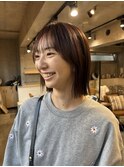 きりっぱボブ × 地毛風ストレート