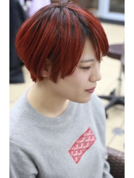 シャルティア(SHALLTIA) レッドショート【山口派手髪】【山口県ハイトーン】