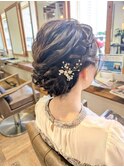 結婚式お呼ばれヘアセット