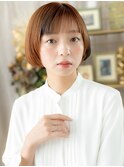 フェイスフレーミング前下がり小顔ミニボブa戸頭10代20代30代