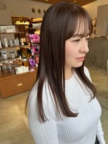 サラビューティーサイト 志免店(SARA Beauty Sight) 【志免】艶ブラウン×セミロングスタイル☆山之内