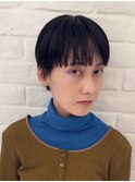 黒髪マッシュショートコンパクトショート