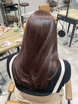 ラボヌールヘアー オリビエ 北千住店(La Bonheur hair Olivier) ピンクカラー／レイヤーカット【吉田 愛里】