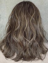 ユアーズヘア 新宿WEST(youres hair) 立体感ハイライト バレイヤージュ 3Dカラー ホワイトベージュ