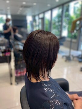 アース 南福島店(HAIR&MAKE EARTH) 縮毛矯正×ウルフカット