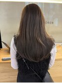 透明感髪質改善ベージュダブルカラーミルクティーグレージュ