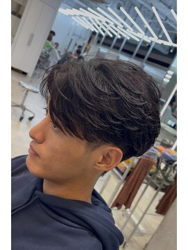 フィフスパーク(fifth PARK) 渋谷men'sフェザーパーマセンターパートメンズパーマ微分けfifth