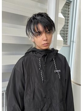 アミュレ ヘア サロン(Amule hair salon) ホワイトインナー・ブリーチデザインカラーメンズウルフ