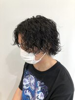 アンサ 伏見桃山店(ANSA)&nbsp;ミディアムセンターパート/スパイラル/メンズパーマ/伏見桃山