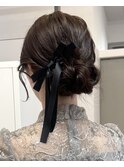 ヘアセット/ヘアアレンジ/結婚式/お呼ばれヘア/シニヨン