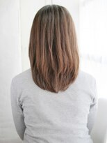 ナル 白山神社参道通り店(nalu)&nbsp;かきあげ前髪のストレートスタイル