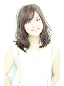 ケーツー あべのキューズモ－ル店(K-two) K-two小顔ミディアム/大人かわいい流し前髪/天王寺