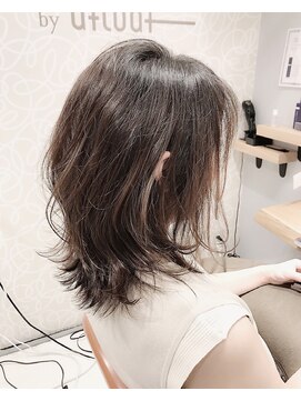 ミッシェル アフロート(michelle afloat) 髪質改善ひし形動き簡単まとまるツヤアッシュカラーカーブカット