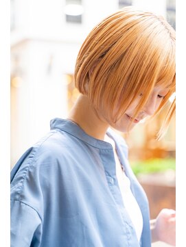 アメリ 新宿(Ameri) Ameriハイトーンミニボブ イルミナカラー 【新宿】