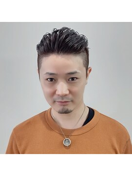 パール(PEAR+L) メンズ×オールバック×サイドグラデーション×スリークショート