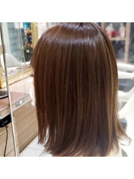 アッシュ 鶴見店(Ash) 外ハネボブ×ハイライト