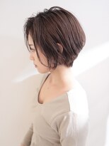 デイジー インデックスヘア 大島店(DAISY index hair) 絶壁解消×大人ショートボブ ショートパーマ 黒髪 丸みショート