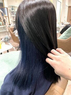 ヘアーディア みどり店(Hair...DiA) ブルーブラック×インナーネイビー