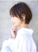 前髪あり大人ショートボブ20代30代40代【AIN.表参道】川原大地