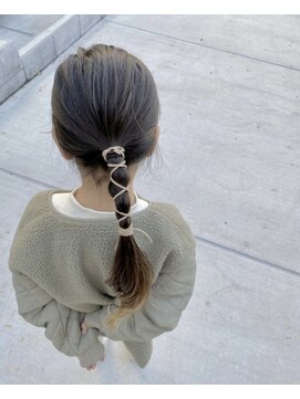 モアナバイヘッドライト 曽根店(Moana by HEADLIGHT) Moana#ヘアアレンジ#紐アレンジ#キッズアレンジ